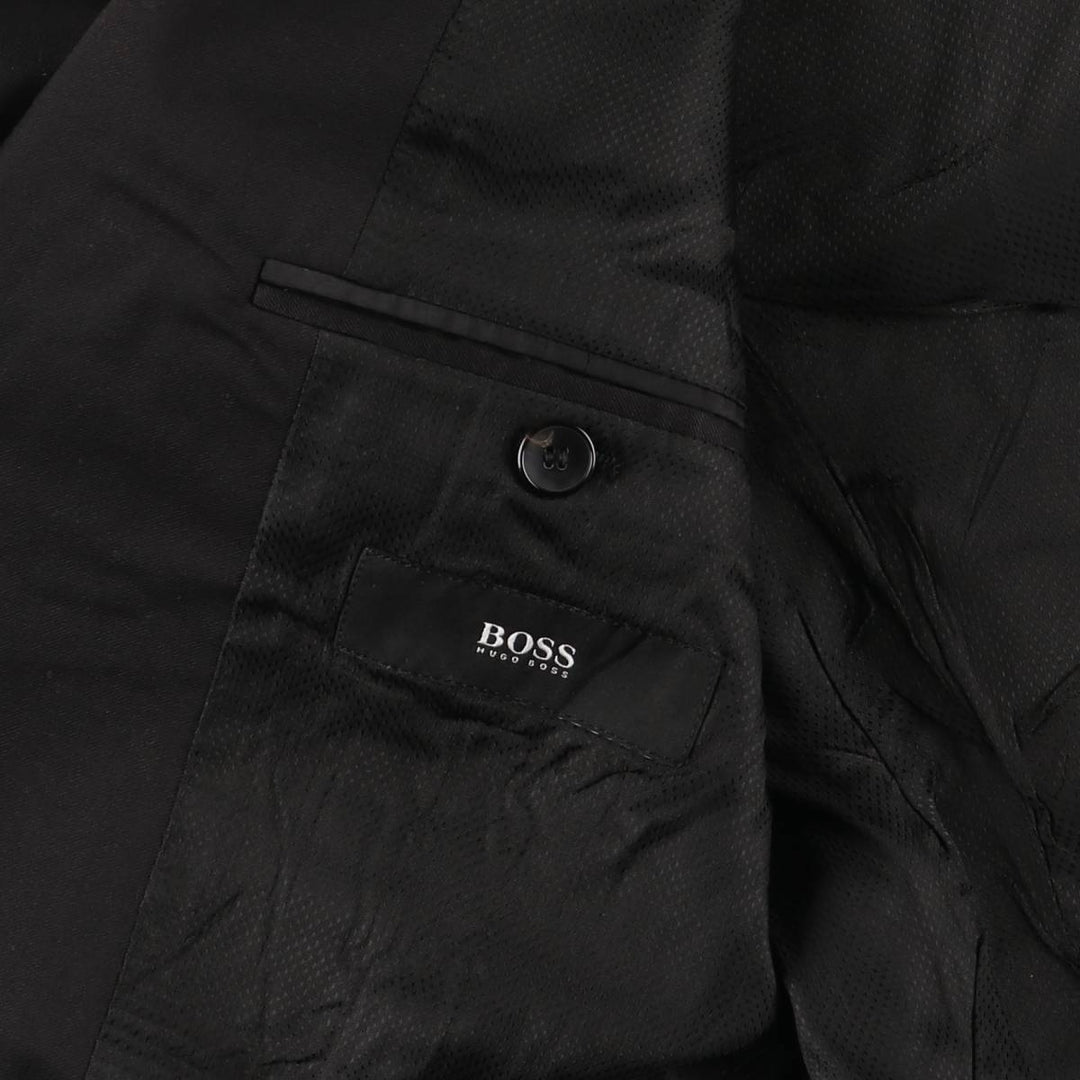 Hugo Boss GUABELLO Super120 wool tailored jacket, men's size S wool black type Vintage Second Hand