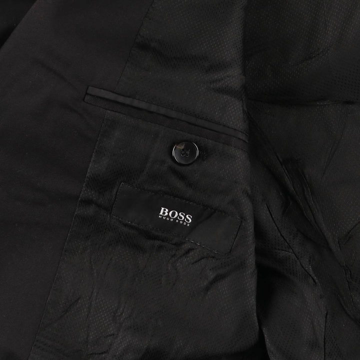 Hugo Boss GUABELLO Super120 wool tailored jacket, men's size S wool black type Vintage Second Hand