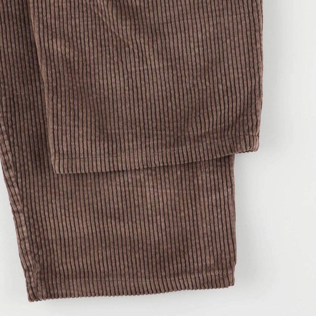 CLUB ROOM Two-pleat Corduroy Pants, Men's Size 34 cotton brown type Vintage Second Hand