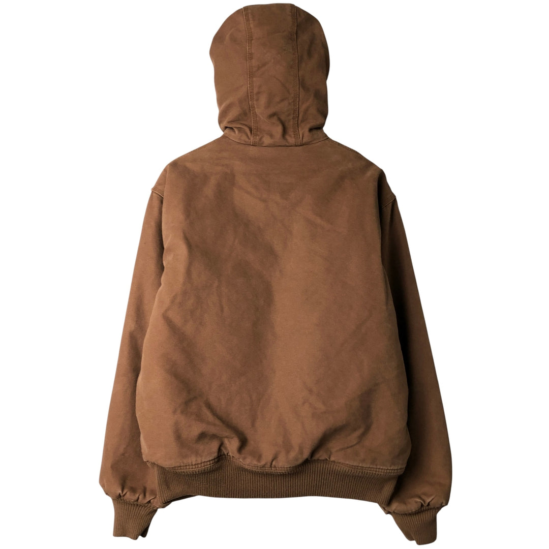 Dickies Active Jacket Type Padded Duck Full Zip Hoodie, Men's Size L cotton brown type Vintage Second Hand