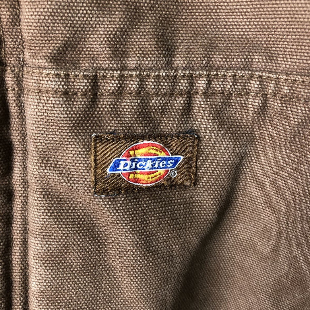 Dickies Active Jacket Type Padded Duck Full Zip Hoodie, Men's Size L cotton brown type Vintage Second Hand