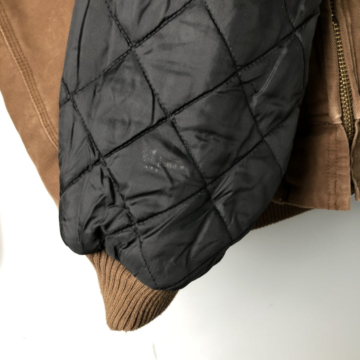 Dickies Active Jacket Type Padded Duck Full Zip Hoodie, Men's Size L cotton brown type Vintage Second Hand