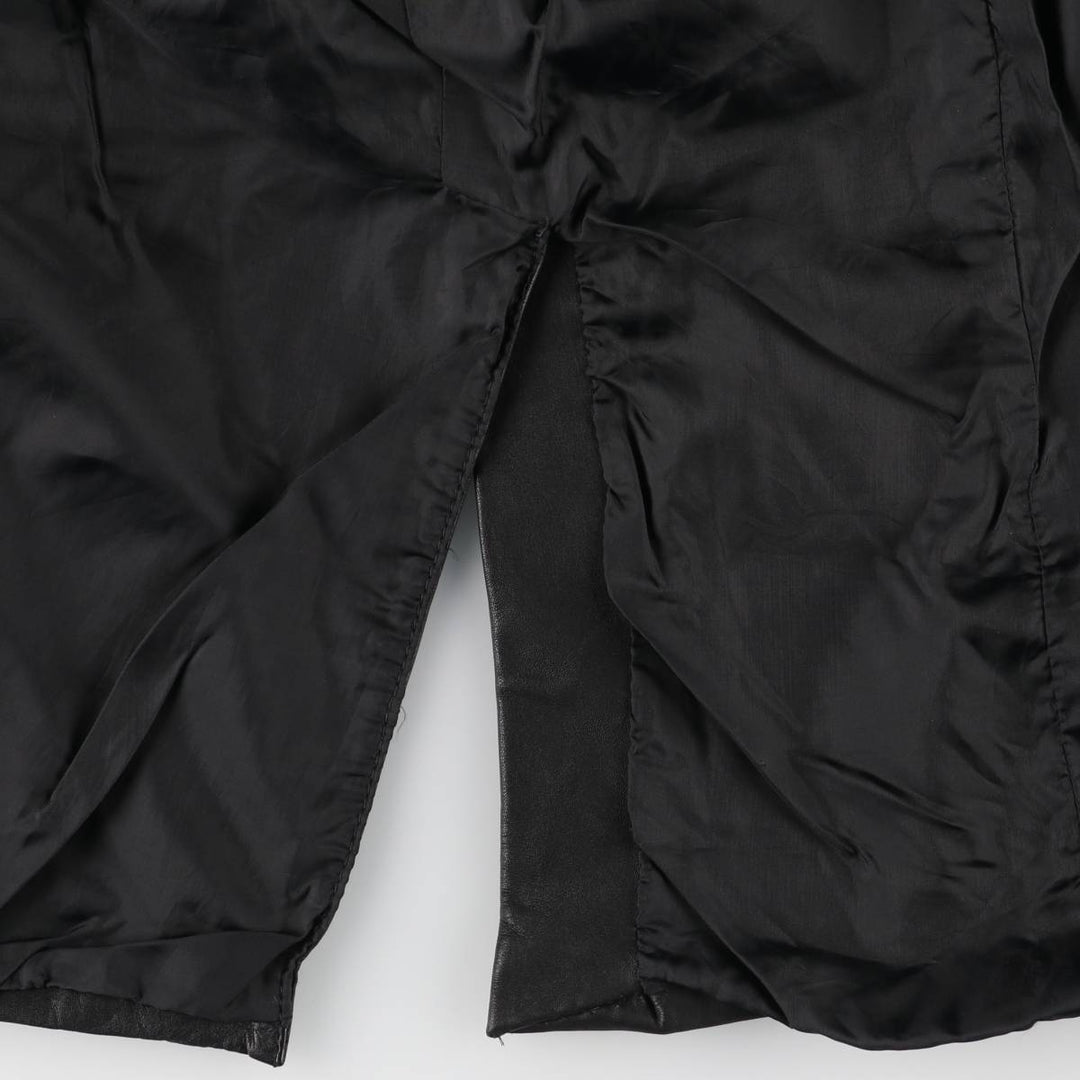 Alexida tailored jacket, women's size S genuine leather black type Vintage Second Hand