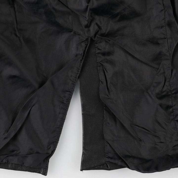 Alexida tailored jacket, women's size S genuine leather black type Vintage Second Hand