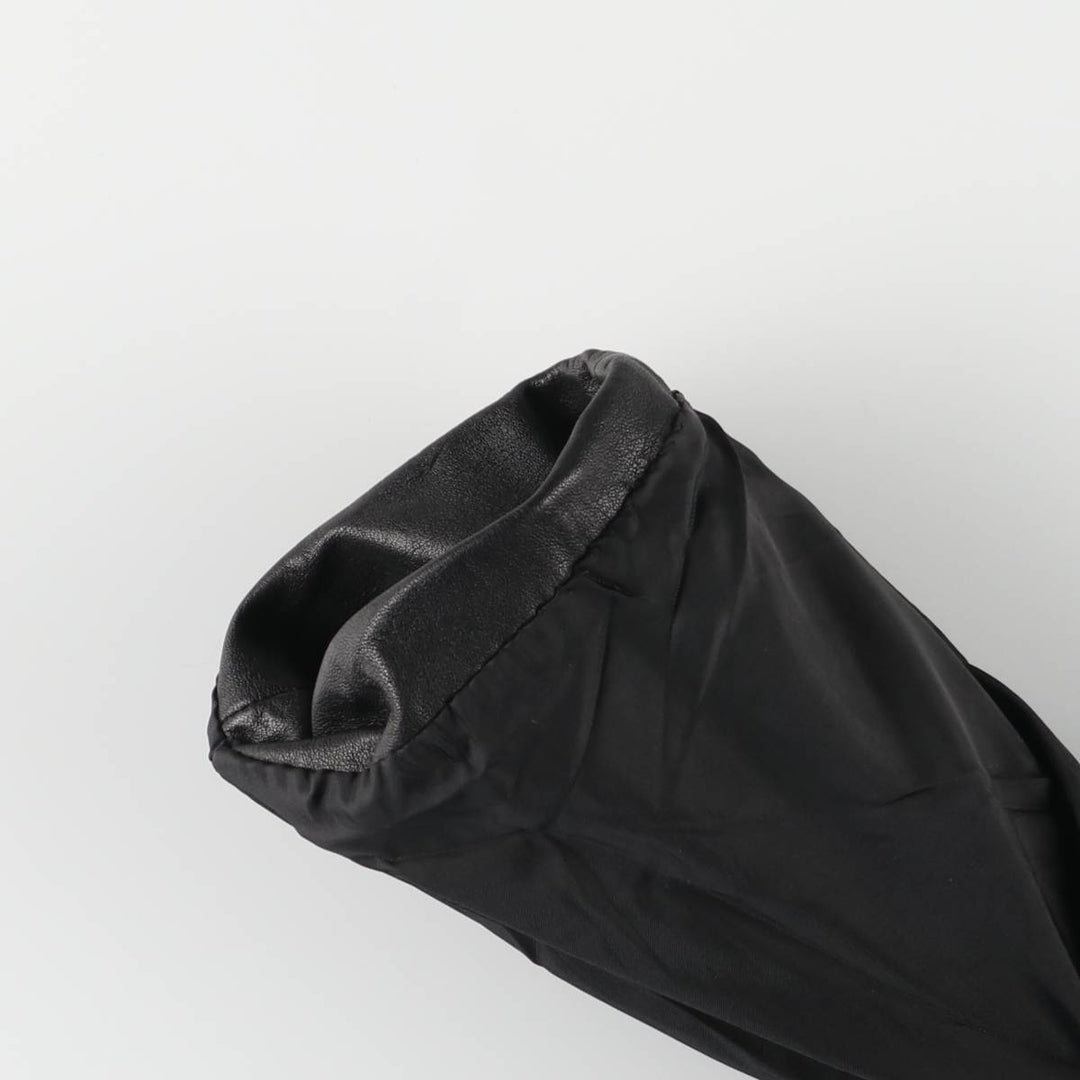 Alexida tailored jacket, women's size S genuine leather black type Vintage Second Hand