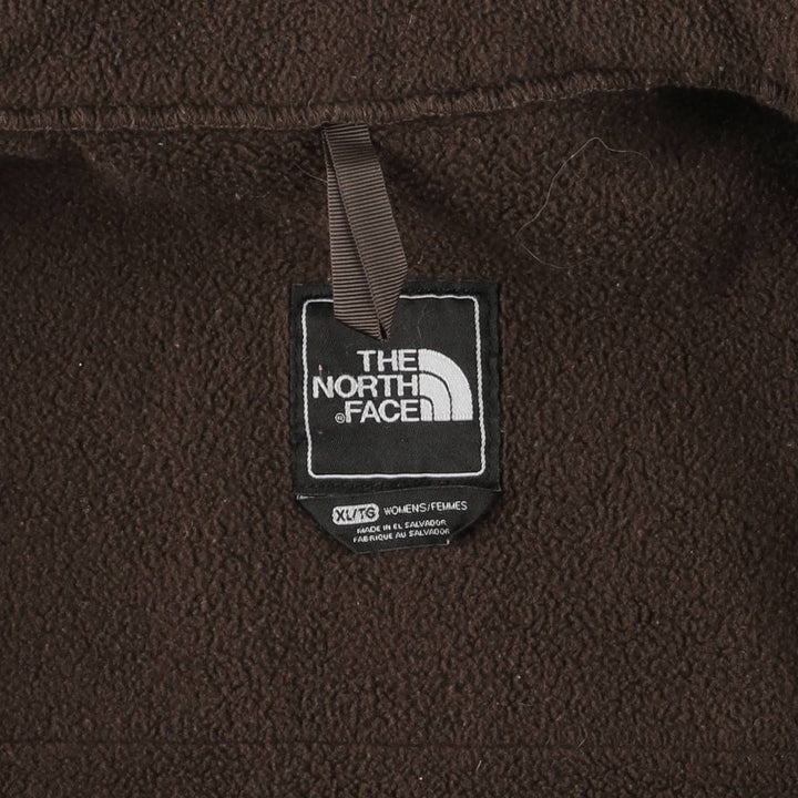 The North Face Denali Jacket, Nylon and Fleece, Women's, Size XL polyester brown type Vintage Second Hand