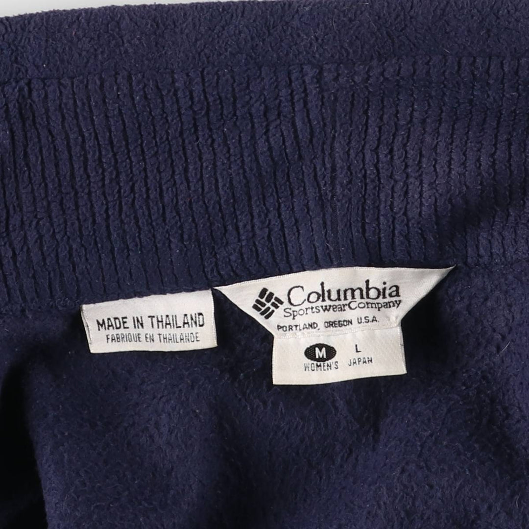 90s-00'S Vintage Columbia Women's Fleece Jacket, Size M unclear navy blue type Vintage Second Hand