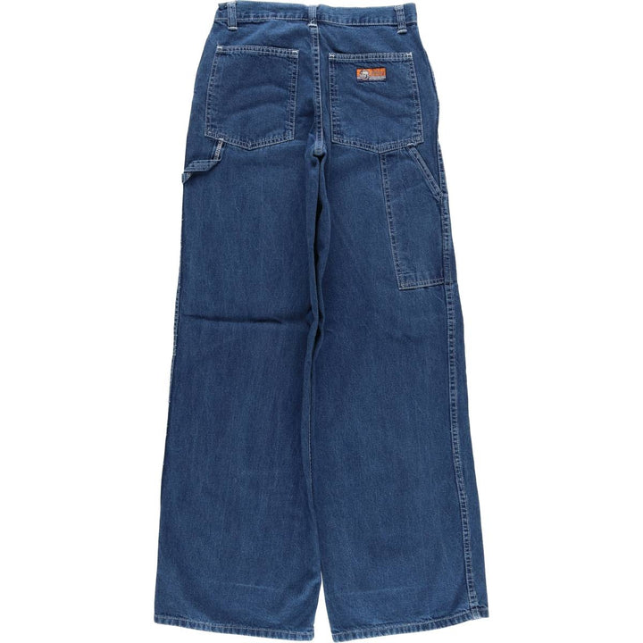Vintage 90'S Bulldog denim painter pants, women's size L (w27) cotton blue type Vintage Second Hand