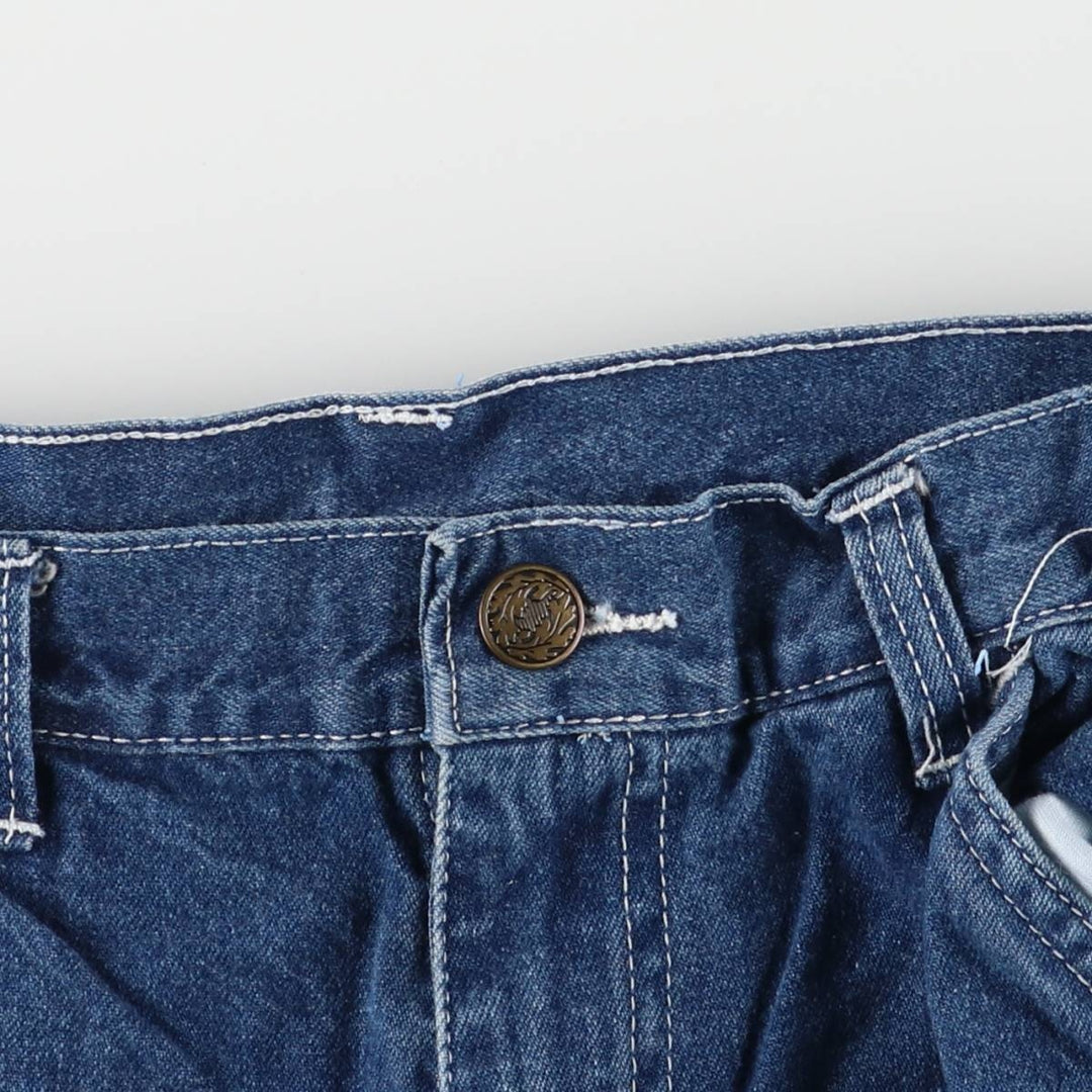 Vintage 90'S Bulldog denim painter pants, women's size L (w27) cotton blue type Vintage Second Hand