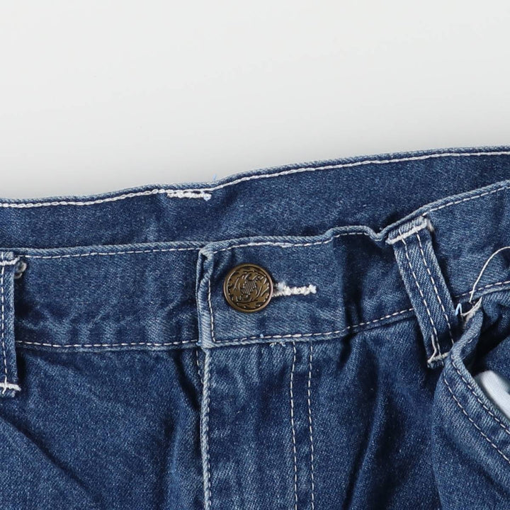 Vintage 90'S Bulldog denim painter pants, women's size L (w27) cotton blue type Vintage Second Hand