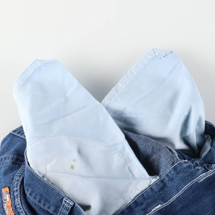 Vintage 90'S Bulldog denim painter pants, women's size L (w27) cotton blue type Vintage Second Hand