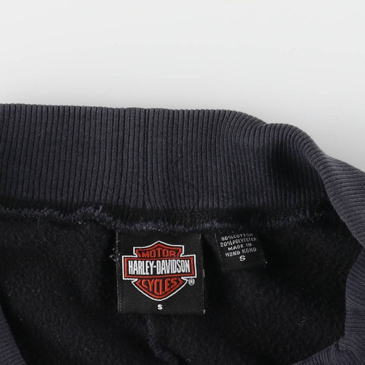 Harley-Davidson Sweatpants, Women's Size Small cotton black type Vintage Second Hand