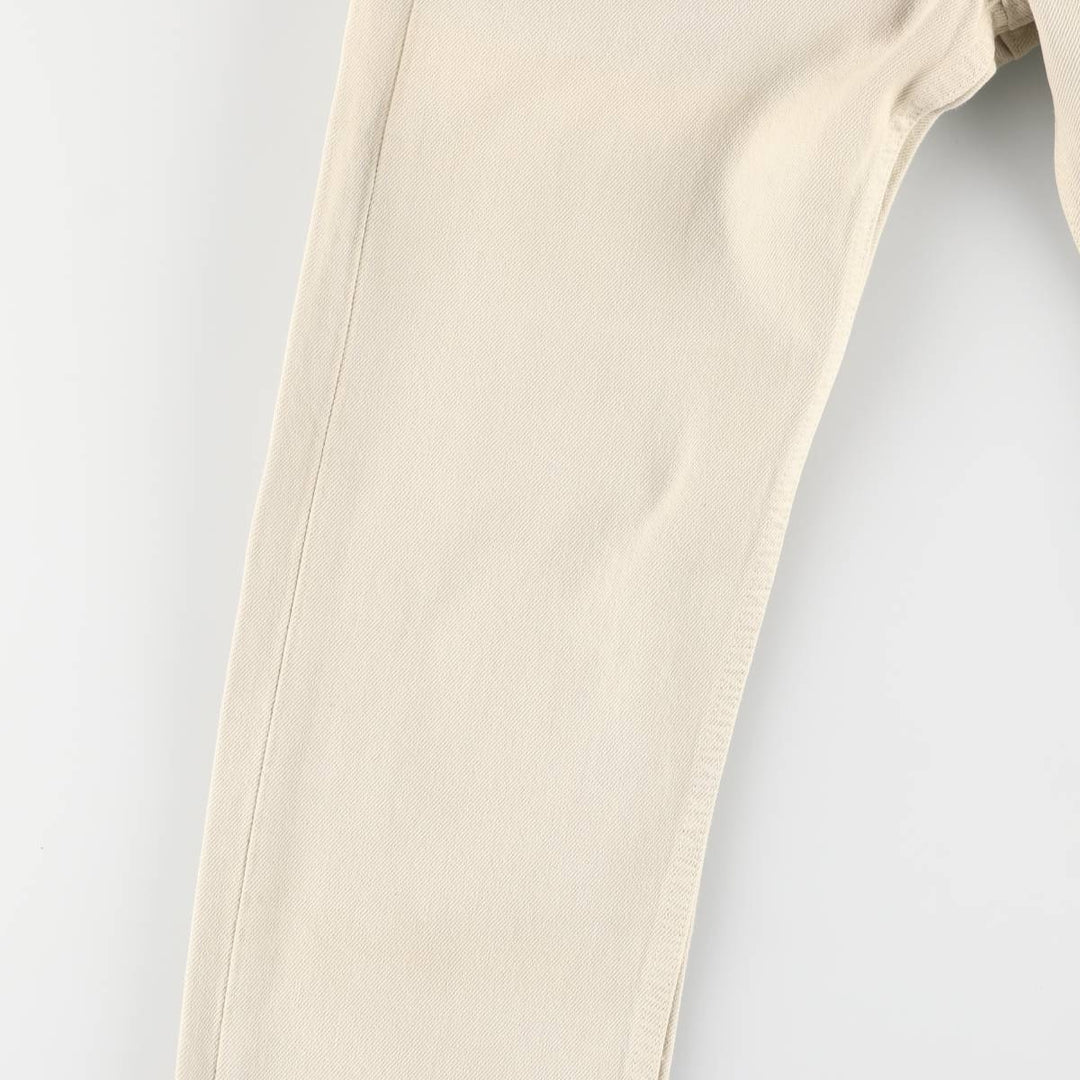 90'S Levi's 501-0150 Straight Denim Pants, Made in USA, Women's Size L (W27), Vintage cotton Beige type Vintage Second Hand