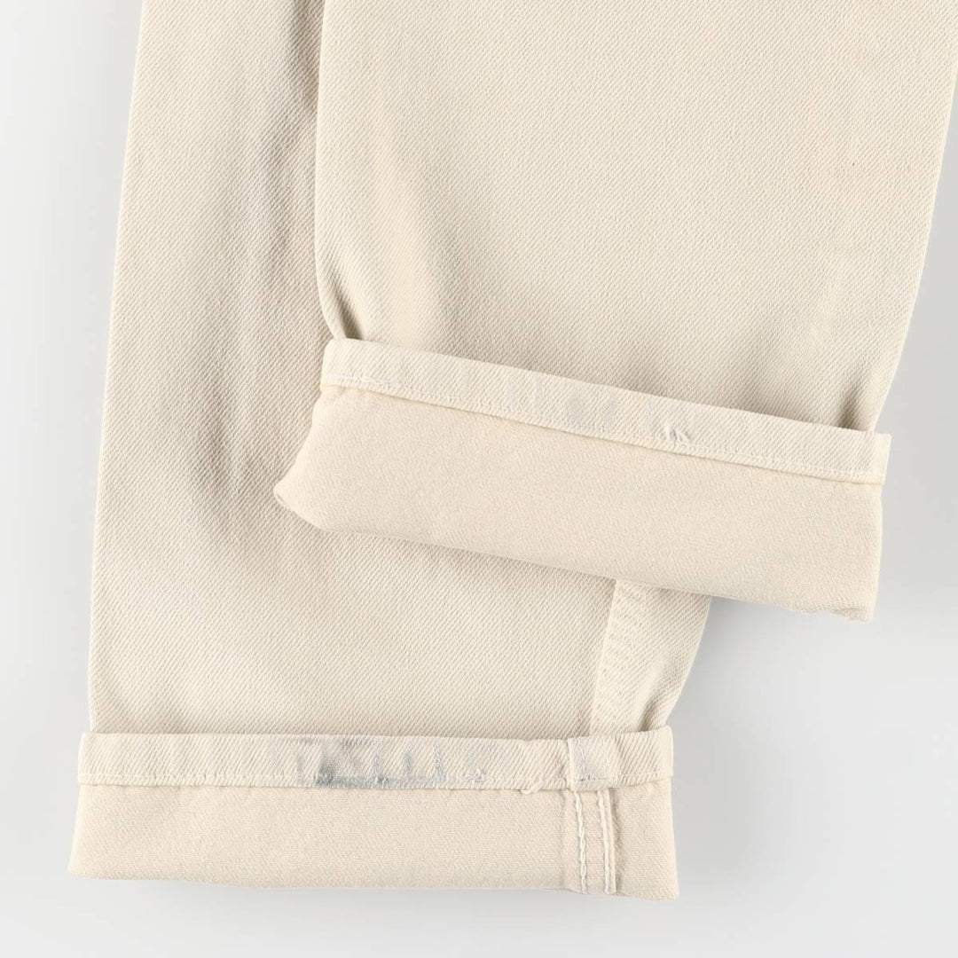 90'S Levi's 501-0150 Straight Denim Pants, Made in USA, Women's Size L (W27), Vintage cotton Beige type Vintage Second Hand