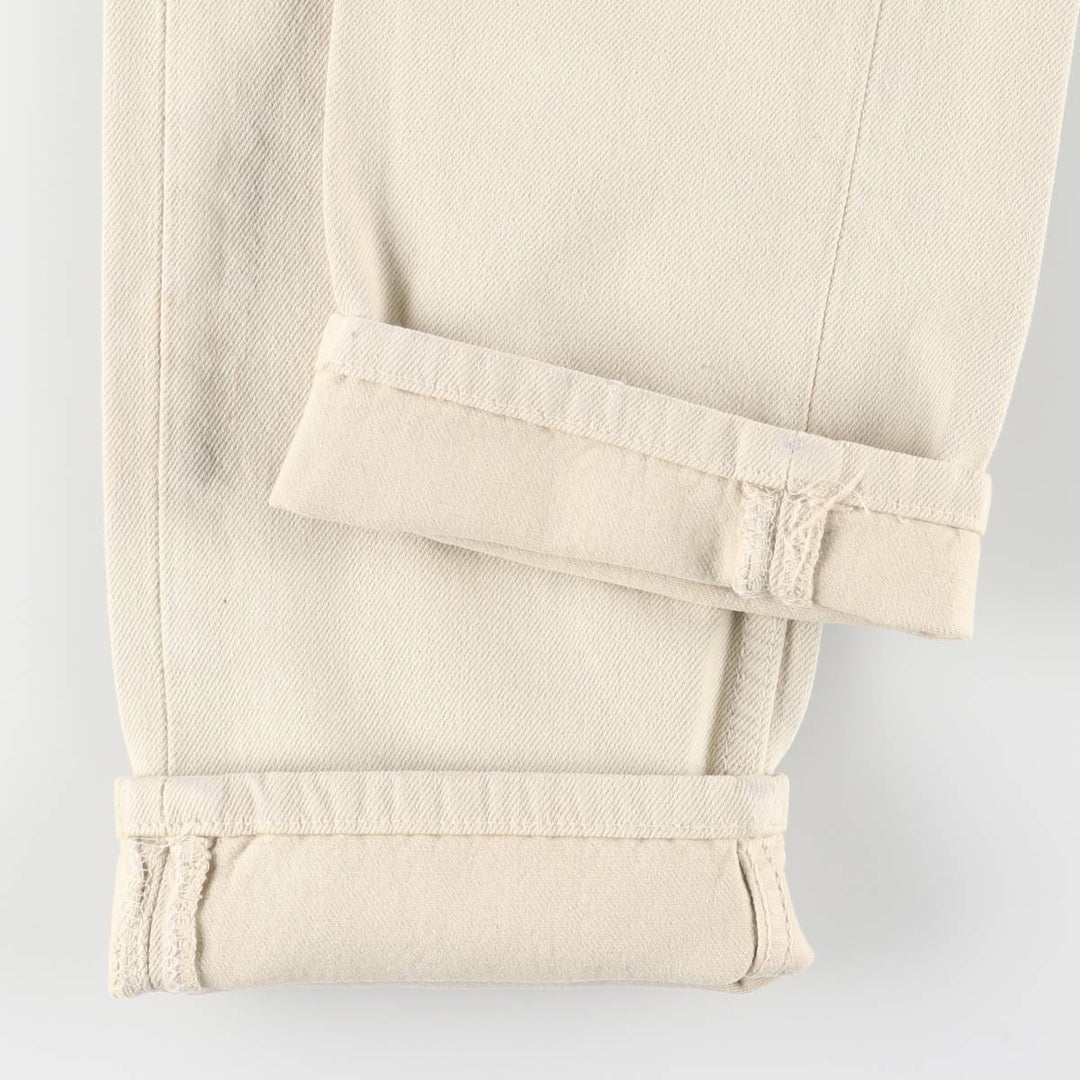 90'S Levi's 501-0150 Straight Denim Pants, Made in USA, Women's Size L (W27), Vintage cotton Beige type Vintage Second Hand