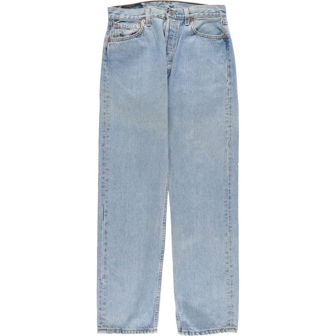 2000'S Levi's 6501-0133 Straight Denim Pants, Made in USA, Women's Size L (W30) cotton blue type Vintage Second Hand