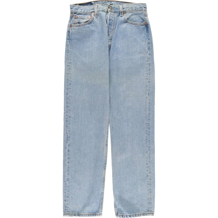 2000'S Levi's 6501-0133 Straight Denim Pants, Made in USA, Women's Size L (W30) cotton blue type Vintage Second Hand