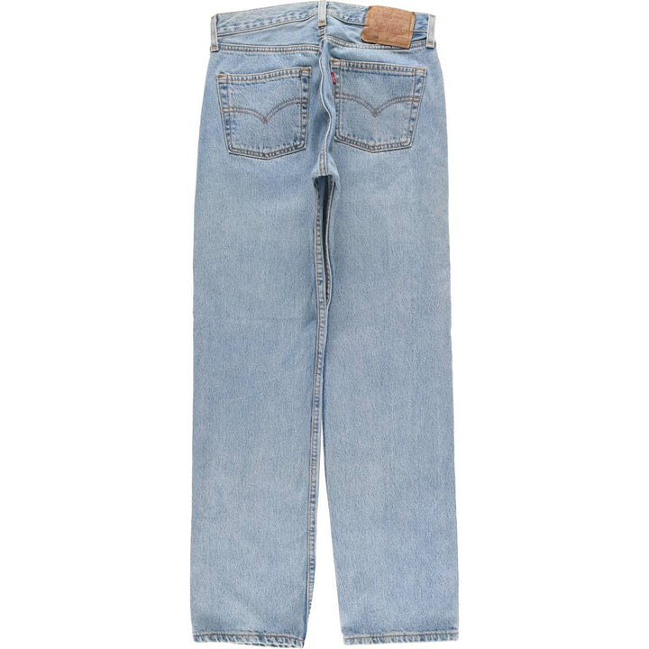2000'S Levi's 6501-0133 Straight Denim Pants, Made in USA, Women's Size L (W30) cotton blue type Vintage Second Hand