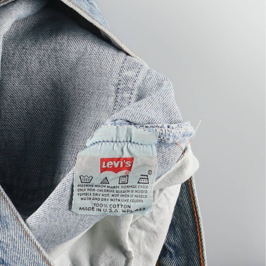 2000'S Levi's 6501-0133 Straight Denim Pants, Made in USA, Women's Size L (W30) cotton blue type Vintage Second Hand