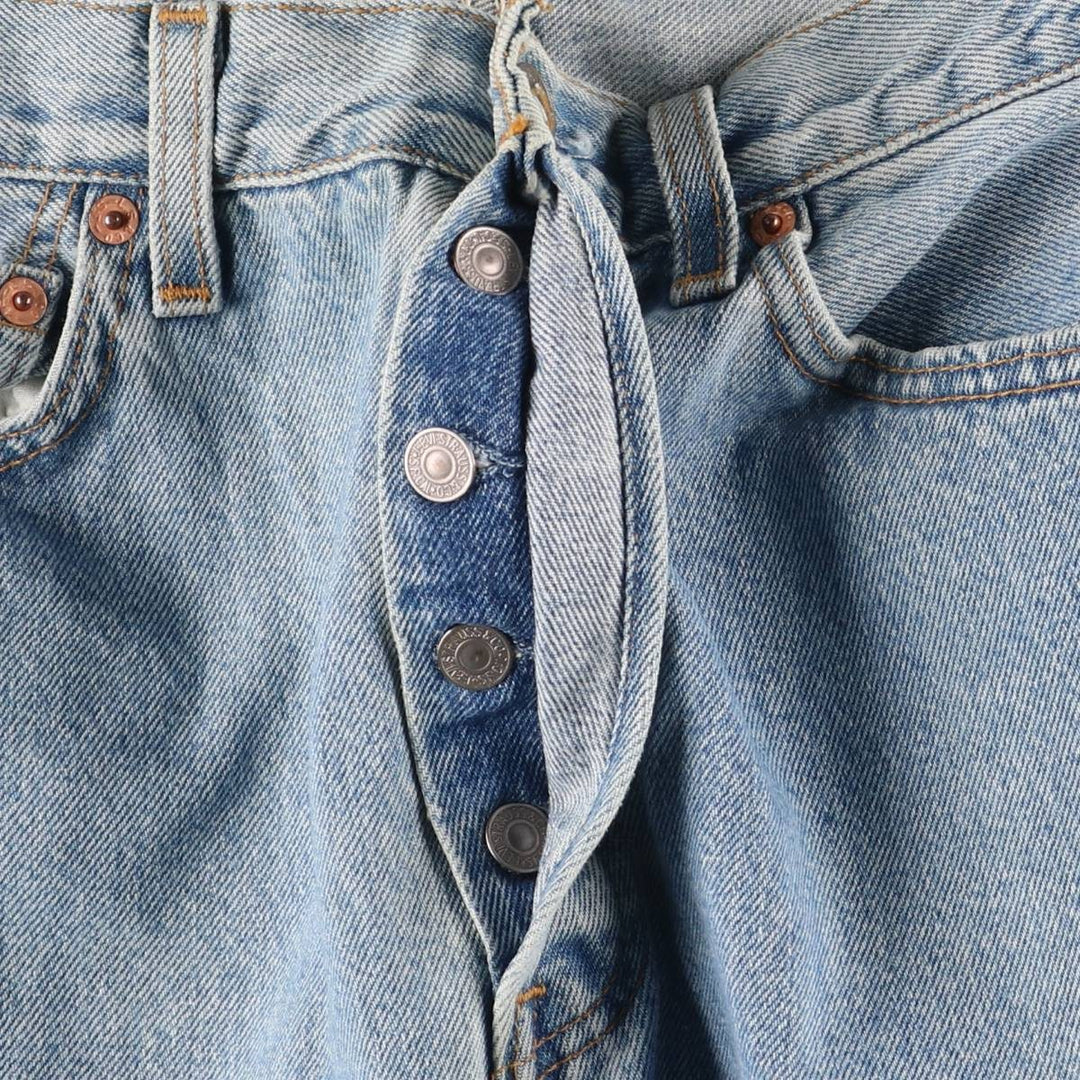 2000'S Levi's 6501-0133 Straight Denim Pants, Made in USA, Women's Size L (W30) cotton blue type Vintage Second Hand