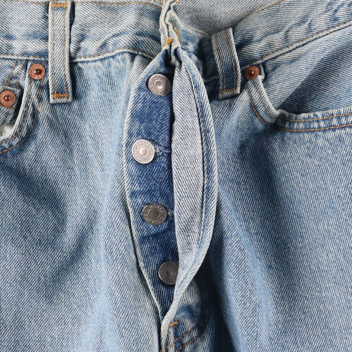 2000'S Levi's 6501-0133 Straight Denim Pants, Made in USA, Women's Size L (W30) cotton blue type Vintage Second Hand