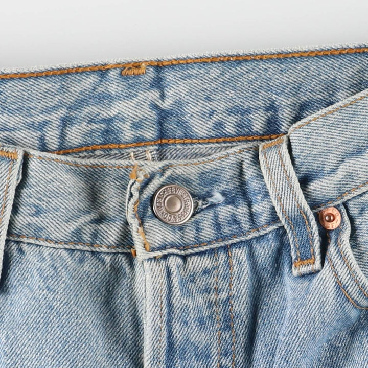 2000'S Levi's 6501-0133 Straight Denim Pants, Made in USA, Women's Size L (W30) cotton blue type Vintage Second Hand