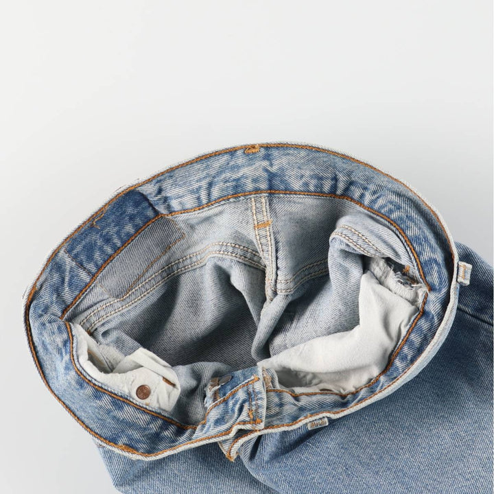 2000'S Levi's 6501-0133 Straight Denim Pants, Made in USA, Women's Size L (W30) cotton blue type Vintage Second Hand