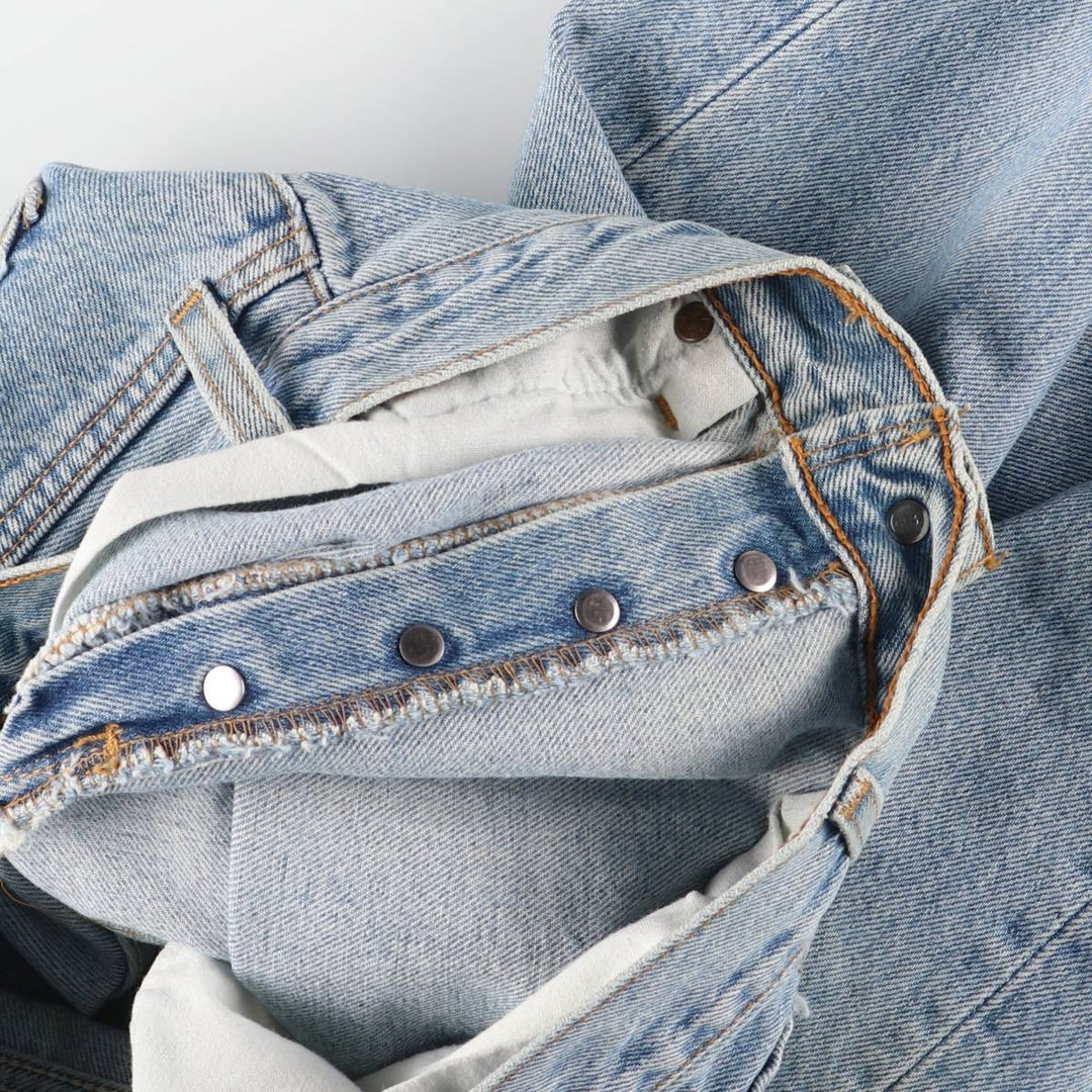 2000'S Levi's 6501-0133 Straight Denim Pants, Made in USA, Women's Size L (W30) cotton blue type Vintage Second Hand