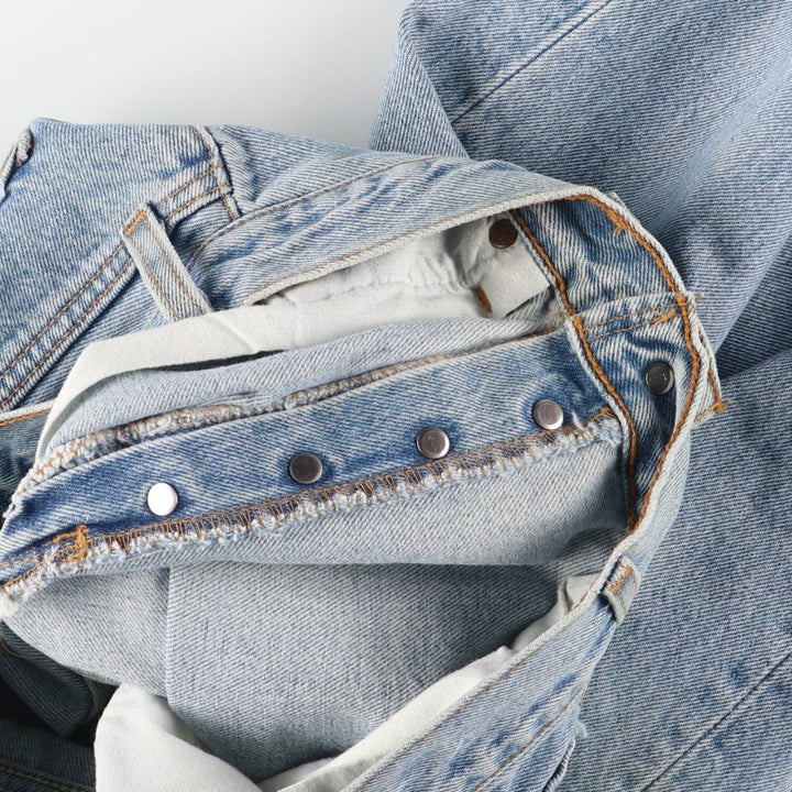 2000'S Levi's 6501-0133 Straight Denim Pants, Made in USA, Women's Size L (W30) cotton blue type Vintage Second Hand