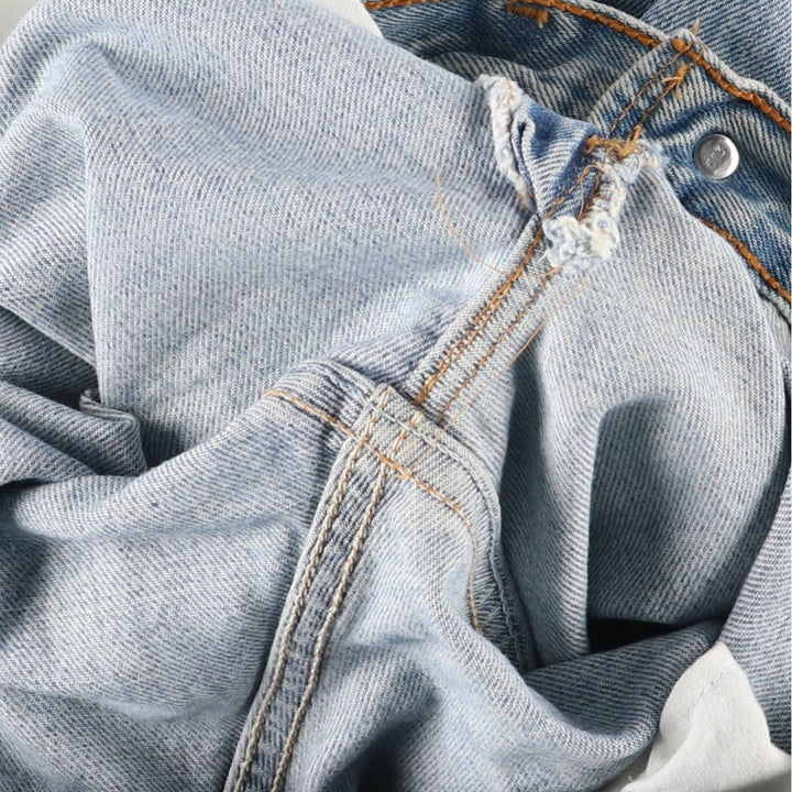 2000'S Levi's 6501-0133 Straight Denim Pants, Made in USA, Women's Size L (W30) cotton blue type Vintage Second Hand