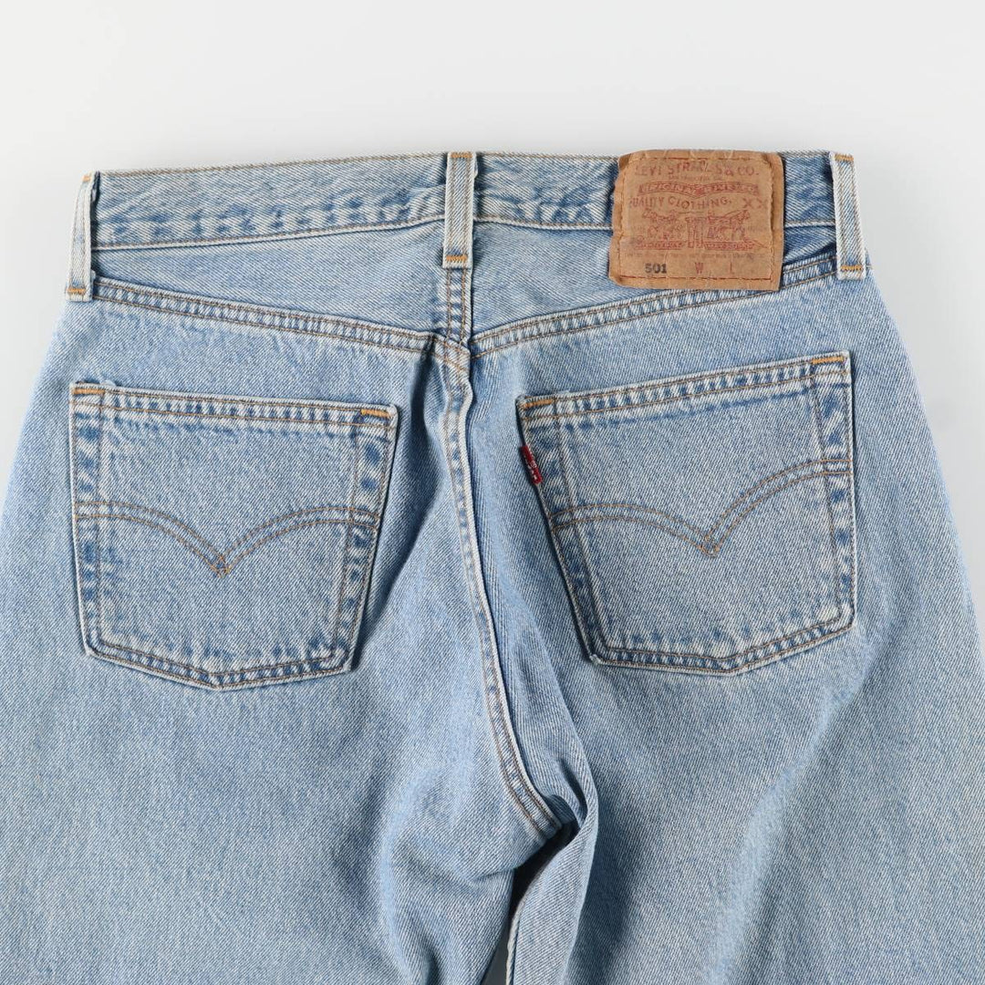 2000'S Levi's 6501-0133 Straight Denim Pants, Made in USA, Women's Size L (W30) cotton blue type Vintage Second Hand
