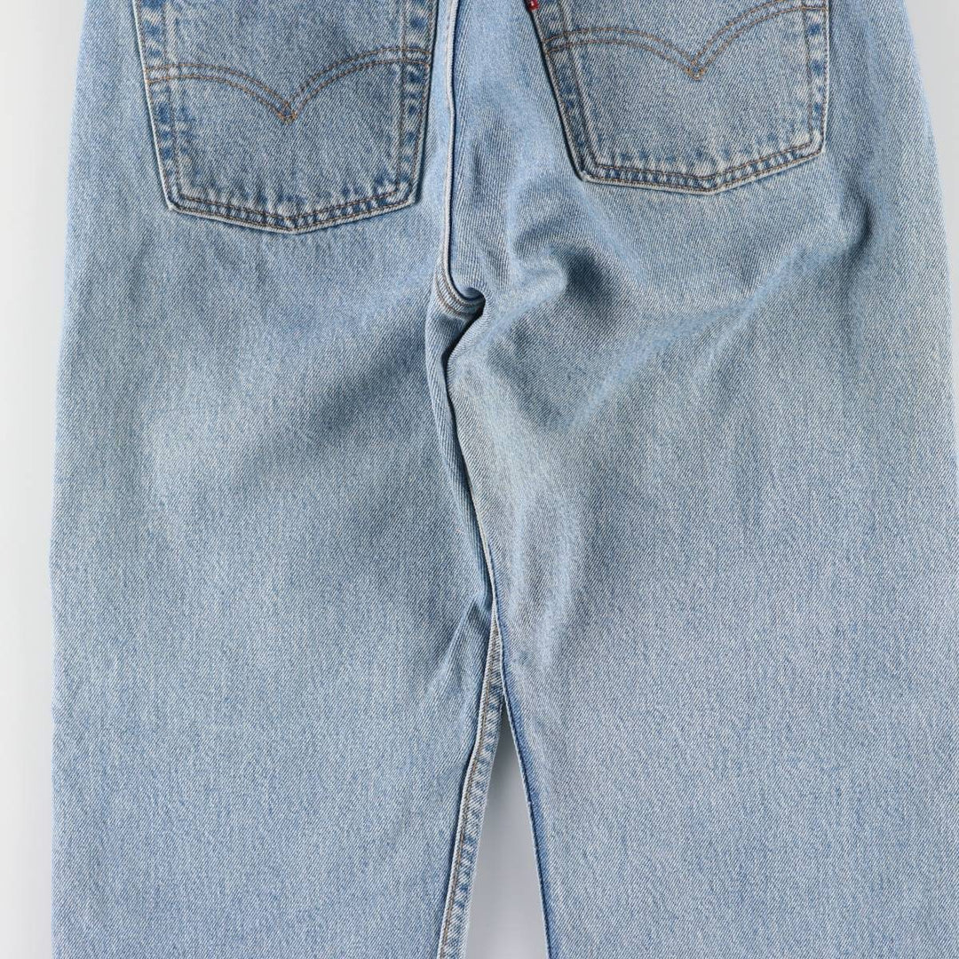 2000'S Levi's 6501-0133 Straight Denim Pants, Made in USA, Women's Size L (W30) cotton blue type Vintage Second Hand