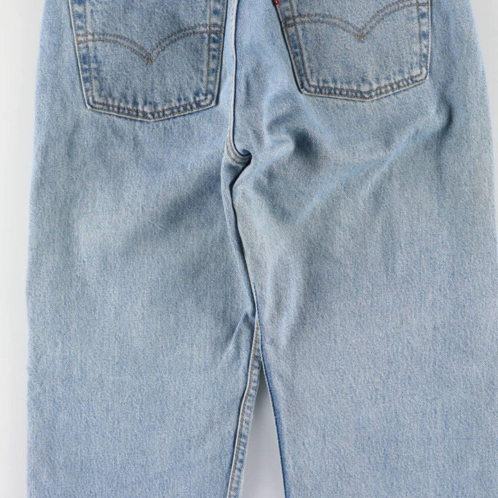 2000'S Levi's 6501-0133 Straight Denim Pants, Made in USA, Women's Size L (W30) cotton blue type Vintage Second Hand