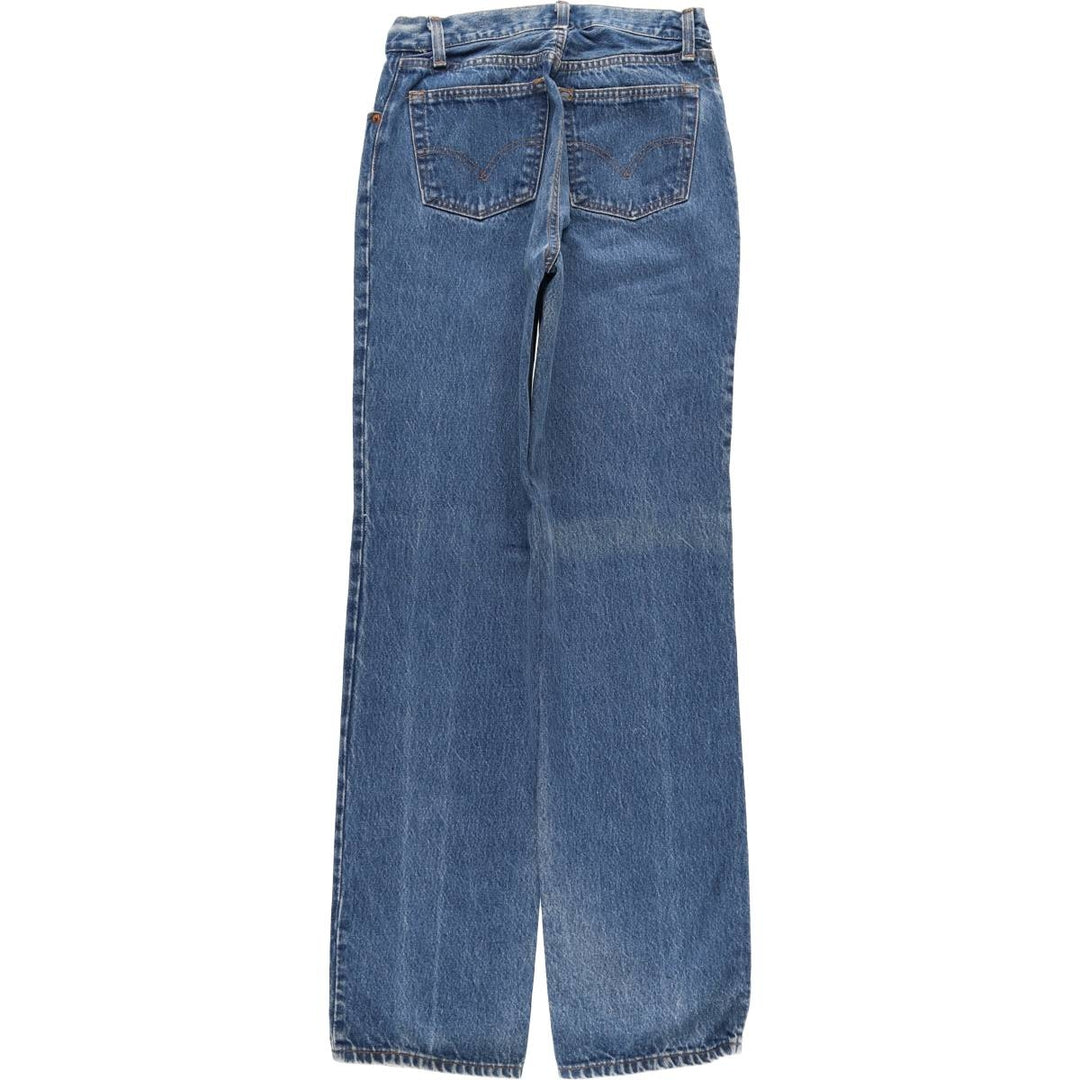 Vintage 1980'S Levi's 26501-0119 Straight Denim Pants, Made in USA, Women's Size L (W27) unclear blue type Vintage Second Hand