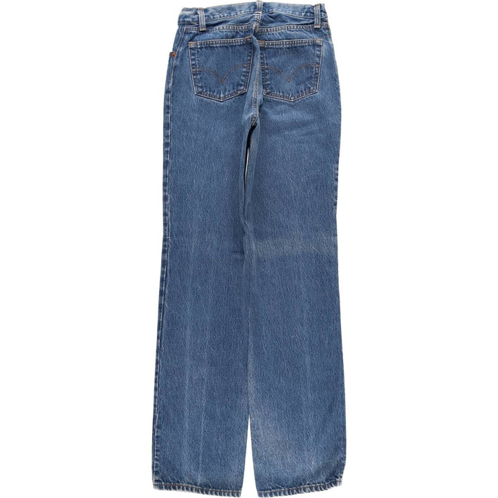 Vintage 1980'S Levi's 26501-0119 Straight Denim Pants, Made in USA, Women's Size L (W27) unclear blue type Vintage Second Hand