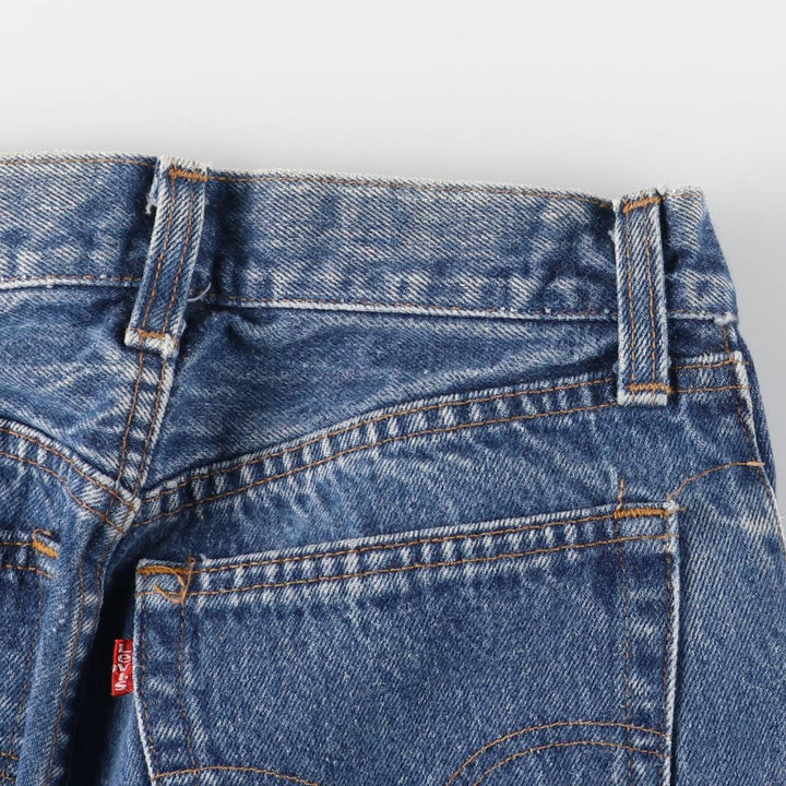 Vintage 1980'S Levi's 26501-0119 Straight Denim Pants, Made in USA, Women's Size L (W27) unclear blue type Vintage Second Hand