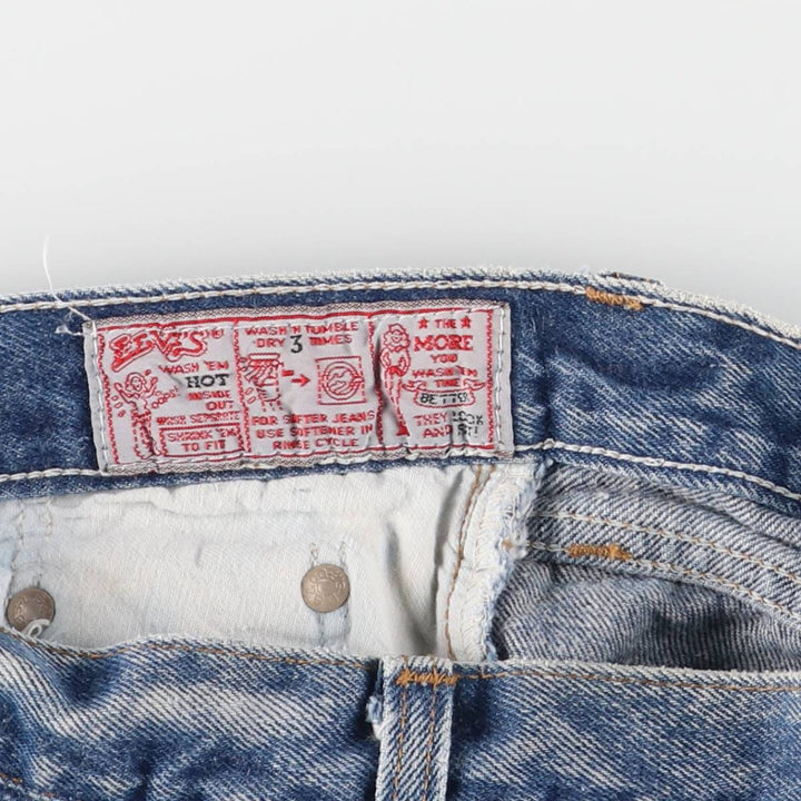 Vintage 1980'S Levi's 26501-0119 Straight Denim Pants, Made in USA, Women's Size L (W27) unclear blue type Vintage Second Hand