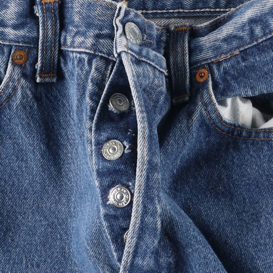 Vintage 1980'S Levi's 26501-0119 Straight Denim Pants, Made in USA, Women's Size L (W27) unclear blue type Vintage Second Hand