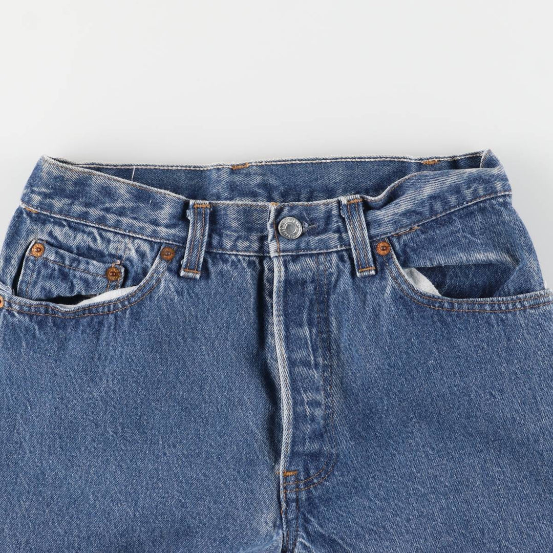 Vintage 1980'S Levi's 26501-0119 Straight Denim Pants, Made in USA, Women's Size L (W27) unclear blue type Vintage Second Hand