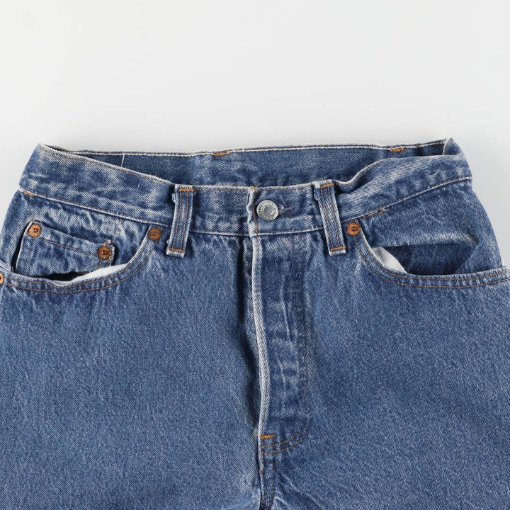 Vintage 1980'S Levi's 26501-0119 Straight Denim Pants, Made in USA, Women's Size L (W27) unclear blue type Vintage Second Hand
