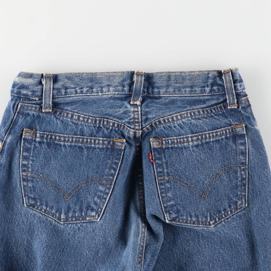 Vintage 1980'S Levi's 26501-0119 Straight Denim Pants, Made in USA, Women's Size L (W27) unclear blue type Vintage Second Hand