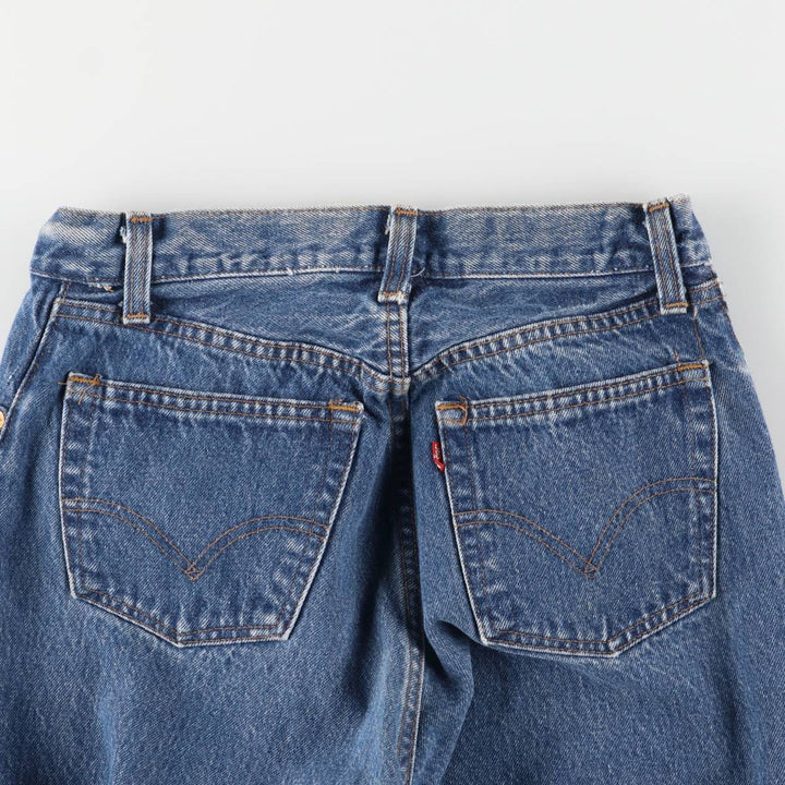 Vintage 1980'S Levi's 26501-0119 Straight Denim Pants, Made in USA, Women's Size L (W27) unclear blue type Vintage Second Hand