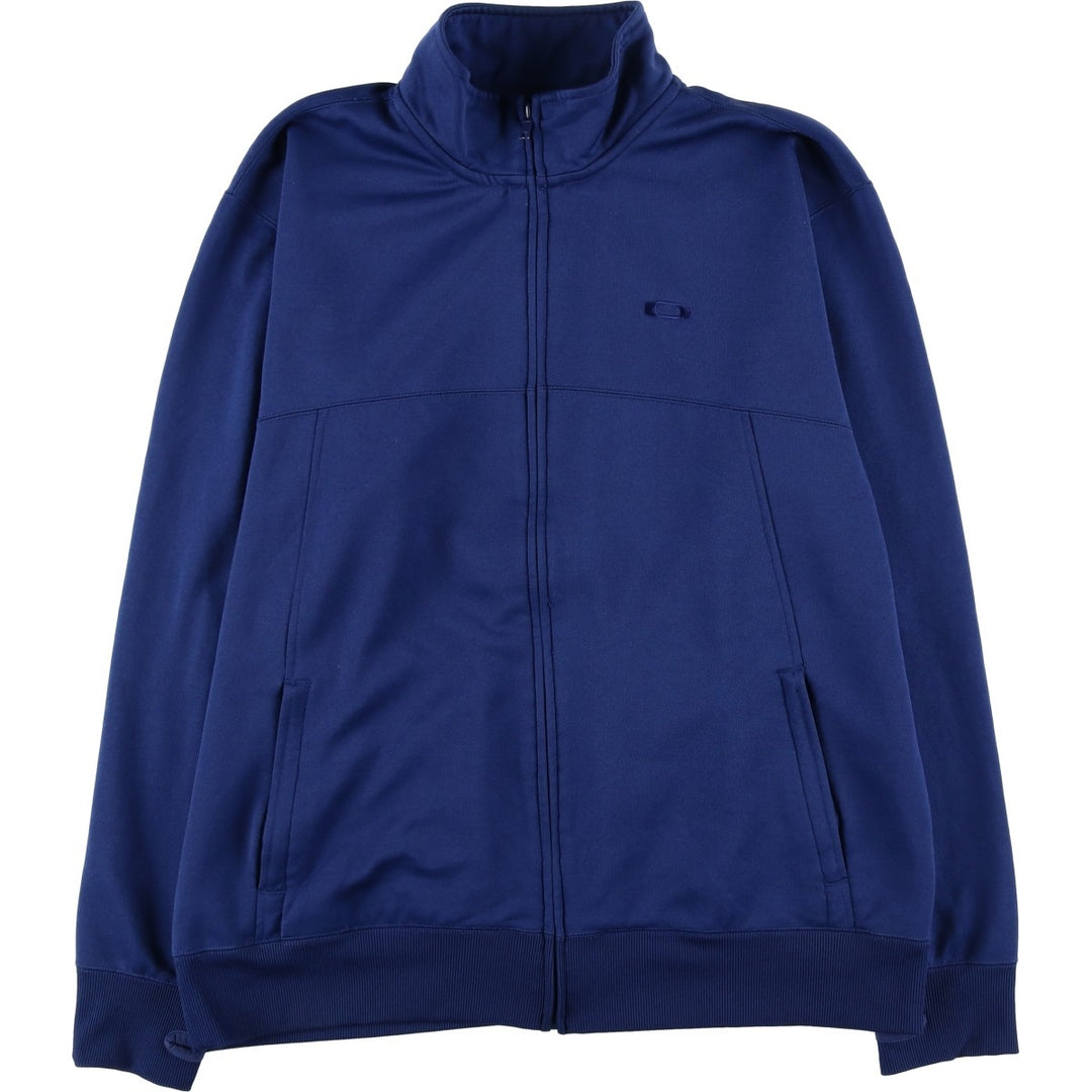 Oakley Jersey Track Jacket Men's XL polyester navy blue type Vintage Second Hand