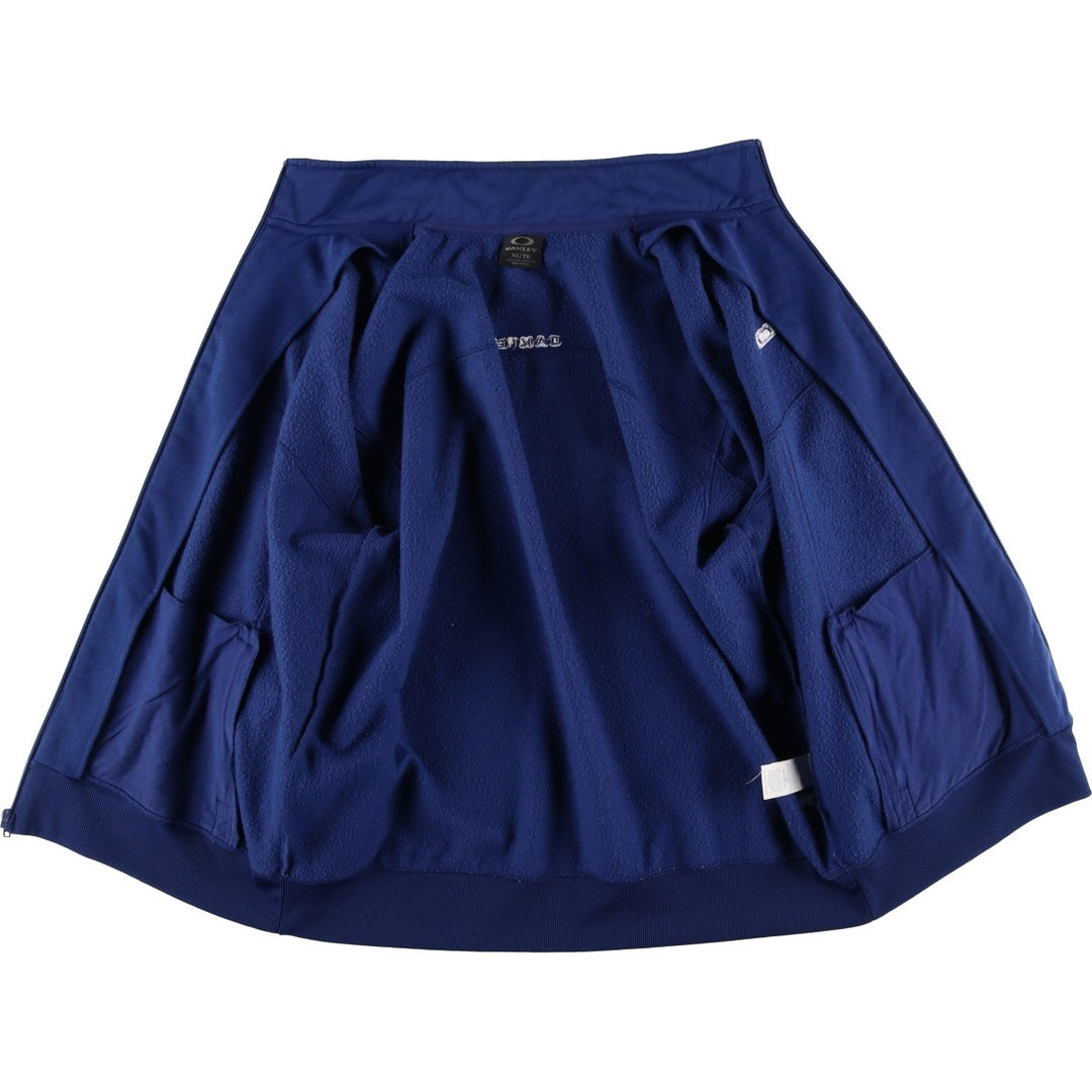 Oakley Jersey Track Jacket Men's XL polyester navy blue type Vintage Second Hand