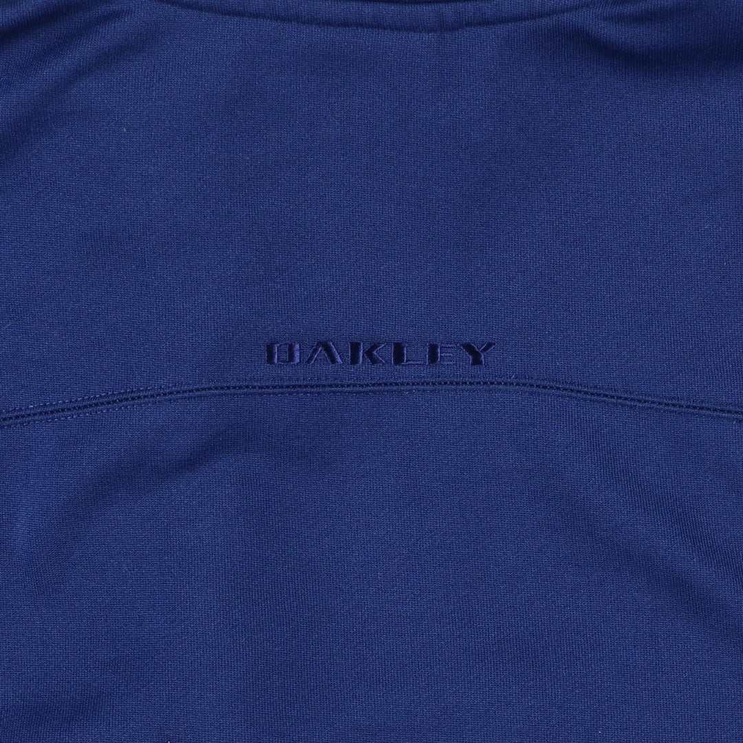 Oakley Jersey Track Jacket Men's XL polyester navy blue type Vintage Second Hand