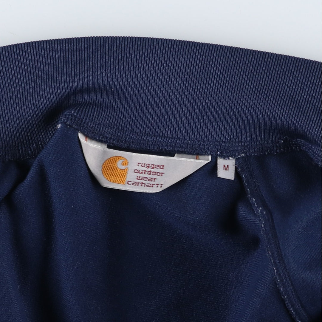 Carhartt CARLETON JACKET Jersey Track Jacket, Men's Size Medium polyester navy blue type Vintage Second Hand