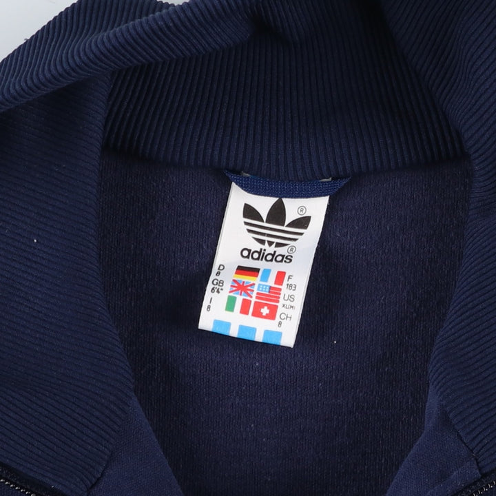 Vintage 80s-90'S Adidas Trefoil Logo Track Jacket, Men's Size Medium polyester navy blue type Vintage Second Hand