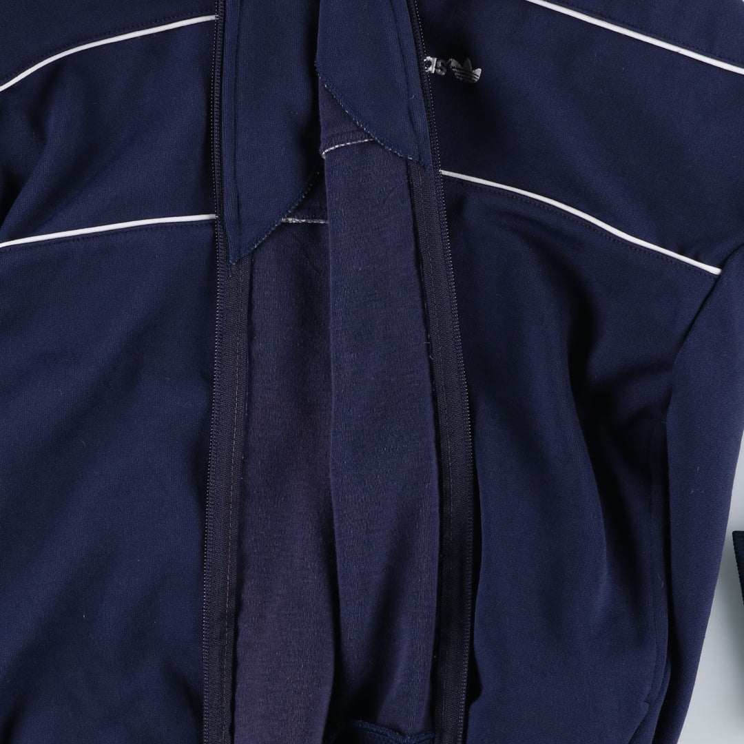 Vintage 80s-90'S Adidas Trefoil Logo Track Jacket, Men's Size Medium polyester navy blue type Vintage Second Hand