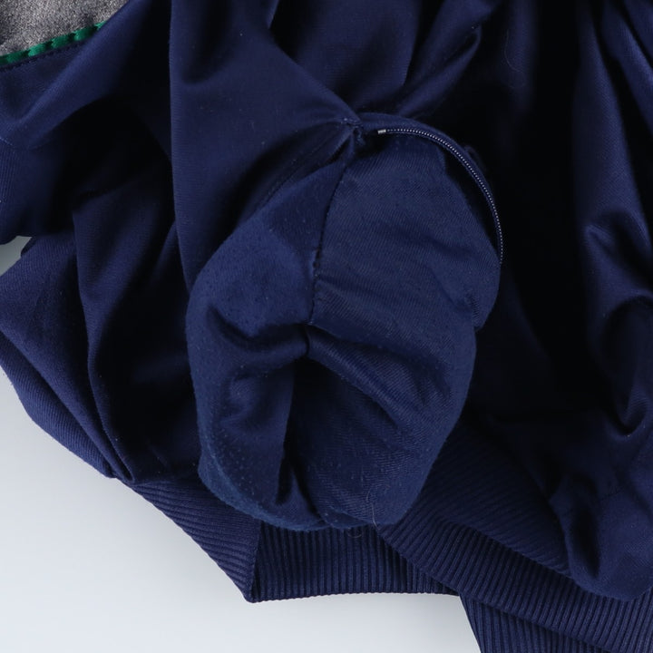 Vintage 80s-90'S adidas Trefoil logo jersey track jacket, men's size XL polyester navy blue type Vintage Second Hand