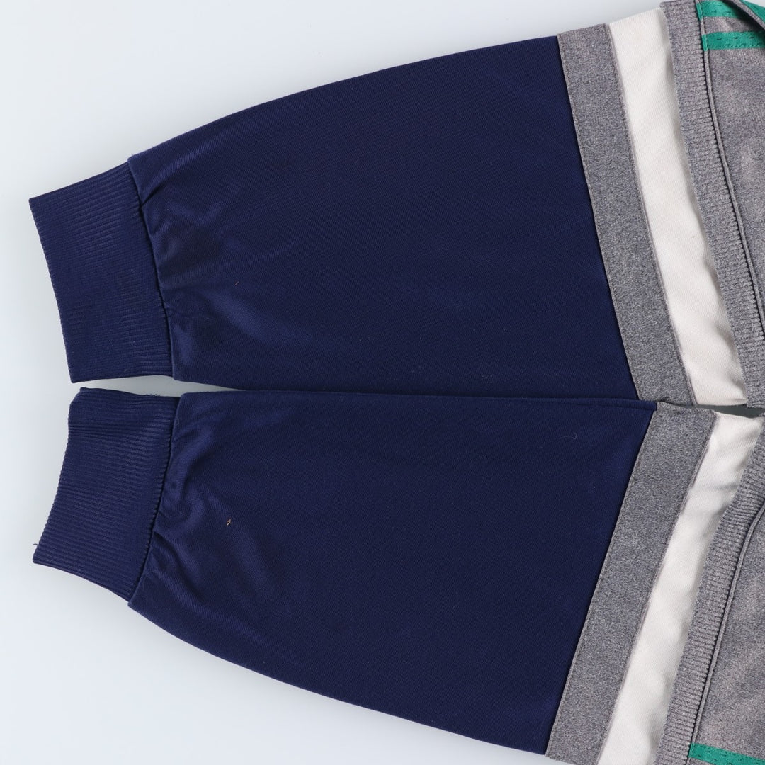 Vintage 80s-90'S adidas Trefoil logo jersey track jacket, men's size XL polyester navy blue type Vintage Second Hand